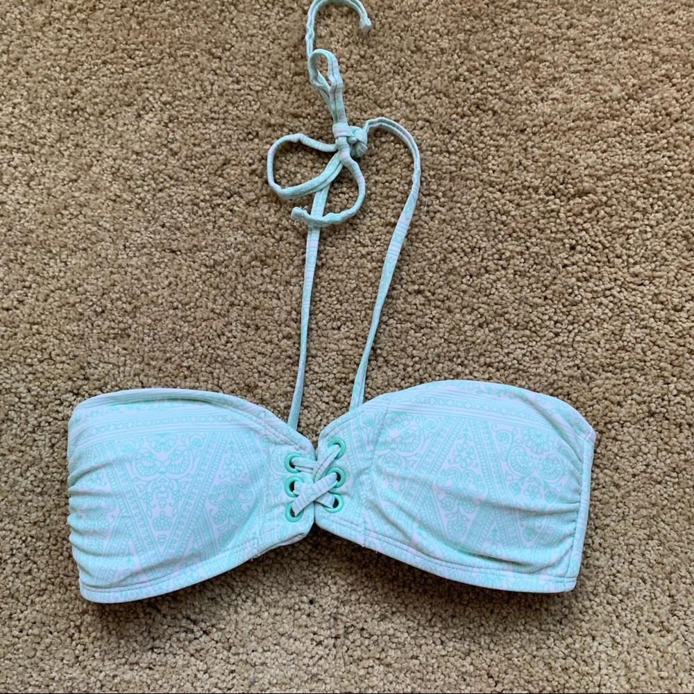 Mint Blue Bikini Top